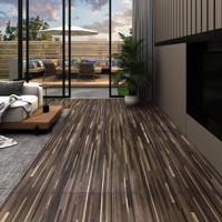 VidaXL Vloerplanken zelfklevend 5,21 m² 2 mm pvc gestreept bruin - thumbnail