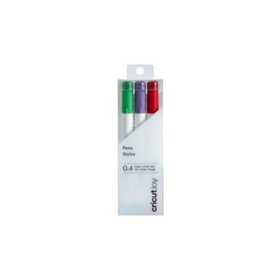 Cricut Joy™ 0,4 mm, 3er Stiftset Rood, Groen, Violet