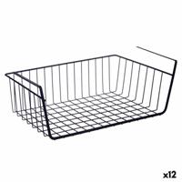 Mand voor keukenplank Kinvara W4175S 450 PDQ W4175S 450 PDQ Zwart Metaal Ijzer 42 x 14 x 26 cm 45 x 32 x 28 cm (12 Stuks) - thumbnail