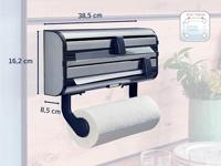 LEIFHEIT Handdoekdispenser aluminiumfolie Parat Royal 25793 Leifheit praktische wanddispenser 3 rollen met scherpe mesjes - thumbnail