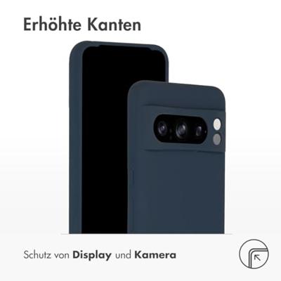 Accezz Liquid Silicone Backcover Google Pixel 8 Pro Telefoonhoesje Blauw