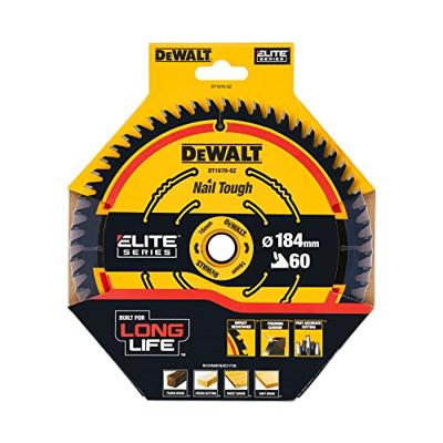 DeWALT Cirkelzaagblad voor Hout | Extreme | Ø 184mm Asgat 16mm 60T - DT1670-QZ