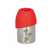 TRIXIE DRINKFLES RVS MET PLASTIC DRINKBAKJE ASSORTI 300 ML - thumbnail