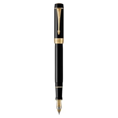 Vulpen Parker Duofold Classic black 18k GT fijn