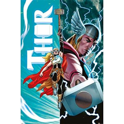 Poster Thor vs. Female Thor 61x91,5cm Poster Thor vs. Female Thor 61x91,5cm