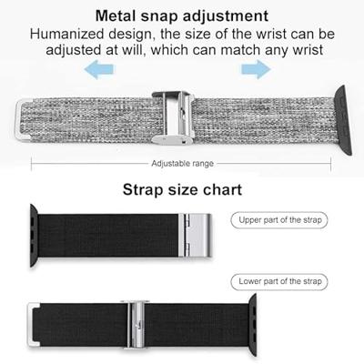 By Qubix - Canvas Limited Edition nylon bandje - Roze - Compatible met Apple Watch 44mm / 45mm / 46mm / 49mm - Compatible Apple watch bandjes