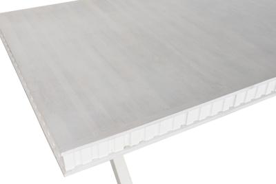 Eettafel DKD Home Decor Wit Metaal Mangohout 180 x 90 x 76 cm