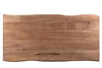 Brix Eettafel 'Sturdy' Boomstam, Mangohout en staal, 180 x 100cm - thumbnail