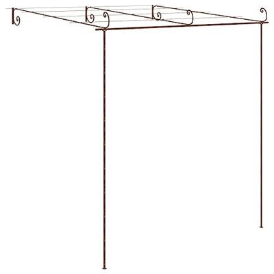 VidaXL Tuinpergola 3x3x2,5 m ijzer antiekbruin