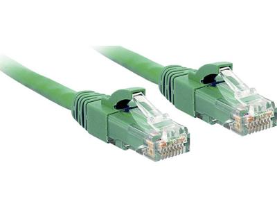 LINDY 48048 RJ45 Netwerkkabel, patchkabel CAT 6 U/UTP 2.00 m Groen Snagless 1 stuk(s)