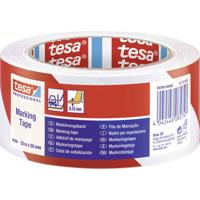 tesa 60760-00088-15 Vloermarkeringstape tesa Professional Rood/wit (l x b) 33 m x 50 mm 1 stuk(s) - thumbnail