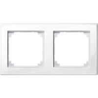 Merten M-Smart afdekraam 2-voudig Polarwit glanzend 478219 - thumbnail
