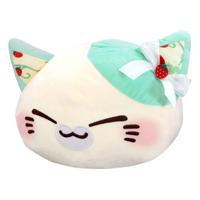 Nemuneko Cat Sweet Big Plush Figure Mint Green 35 cm - thumbnail