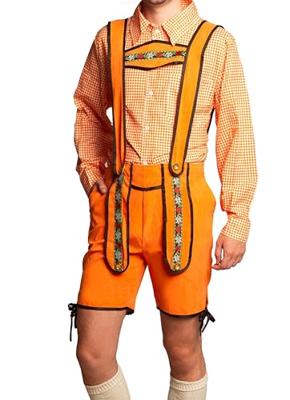 Lederhose Oranje Holland Kort