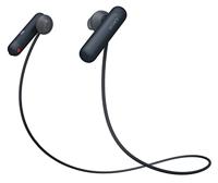 Sony WISP500B.CE7 True Wireless Sport Hoofdtelefoon met Noise Cancelling inclusief oplaad-etui (IPX4 waterbestendig, extra bass) zwart - thumbnail