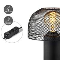 Home sweet home mushroom tafellamp gaasmetaal zwart - thumbnail