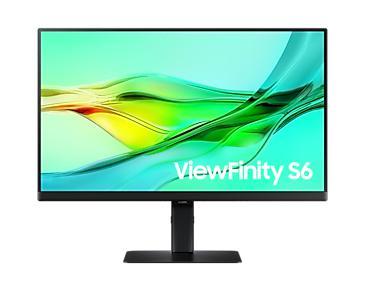 SAMSUNG ViewFinity S60UD 24 inch pc-monitor, 100 Hz - IPS-paneel, QHD (2560 x 1440), 5 ms, 3000:1, Auto Source Switch +, KVM Switch, Daisy Chain, USB-C (90W), HDMI (2.0), Display Port (1.4), USB (3.0)