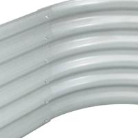 VidaXL Plantenbak verhoogd 160x80x44 cm gegalvaniseerd staal zilver - thumbnail