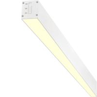 Lineaire LED Hanglamp 40W - Warm Wit 3000K - 4200lm - 120cm - Wit - thumbnail