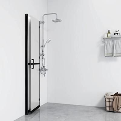Inloopdouchewand inklapbaar 120x190 cm ESG-glas mat