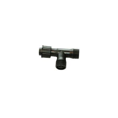 T connector zwart 010-004 (2 stuks)