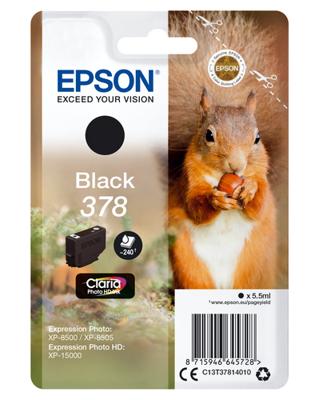 Epson Inktcartridge 378 Origineel Zwart C 13 T 37814010 - thumbnail