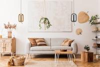 Searchlight Hanglamp GlasLisbon zwart met smoke cilinderglas - 75132-1SM - thumbnail