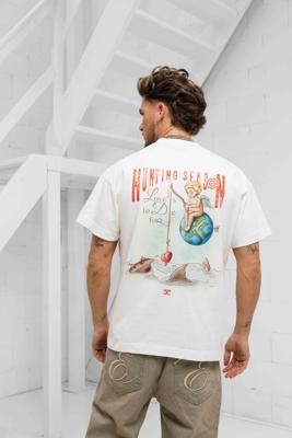 Jorcustom Hunting Season Loose Fit T-Shirt Heren Wit - Maat XL - Kleur: Zwart | Soccerfanshop Jorcustom Hunting Season Loose Fit T-Shirt Heren Wit - Maat XL - Kleur: Zwart | Soccerfanshop