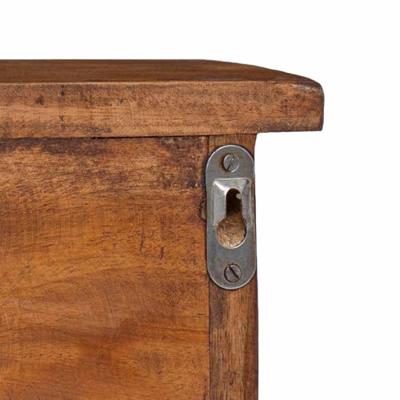 VidaXL Hanger bruin 70 x 11 x 27 cm massief mahoniehout