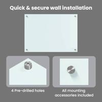 VidaXL Keuken achterwand wit 70 x 50 cm gehard glas - thumbnail