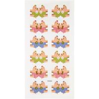 Creativ Company 28933 stickers, diverse kleuren (papier, diverse kleuren, 75 mm, 150 mm, 10 vellen - thumbnail