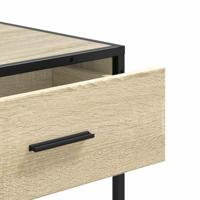 Wandtafel 90x35x80 cm bewerkt hout sonoma eikenkleurig - thumbnail