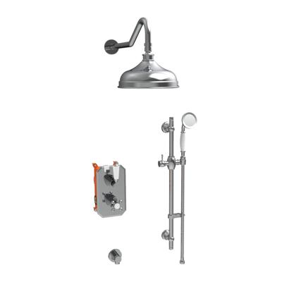 Regendoucheset Best Design Liberty Nostalgische Inbouw Thermostatische Chroom Regendoucheset Best Design Liberty Nostalgische Inbouw Thermostatische Chroom