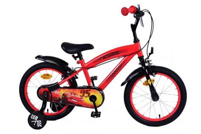 Disney Autos Disney disney kinderfiets jongens 16 inch rood 2 handremmen