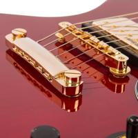 Vintage VS6CG Reissued Cherry Red Gold Hardware elektrische gitaar - thumbnail