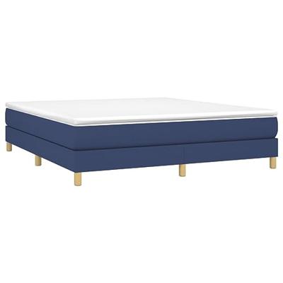 Boxspring bed stof blauw 160x200 cm Boxspring bed stof blauw 160x200 cm