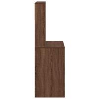 Bureau met schappen 100x45x140 cm bewerkt hout bruineikenkleur - thumbnail