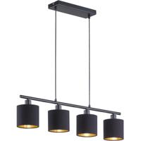 Mat Zwarte LED Hanglamp met E14 Fitting - Rechthoekig Aluminium - thumbnail