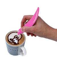 Nieuwe elektrische Latte Art pen voor koffie cake pen voor Spice cake versieren pen koffie carving pen bakken gebak tools (paars) - thumbnail