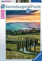 Ravensburger Legpuzzel italian landscapes val d&apos;orcia, tuscany, 1000st. - thumbnail