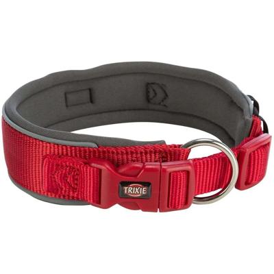 TRIXIE PREMIUM HALSBAND HOND EXTRA BREED ROOD / GRAFIET GRIJS 46-55X5 CM TRIXIE PREMIUM HALSBAND HOND EXTRA BREED ROOD / GRAFIET GRIJS 46-55X5 CM