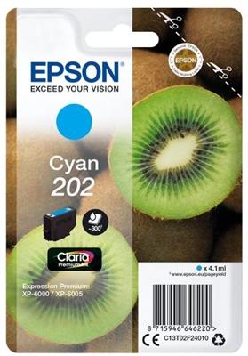 Epson Inktcartridge 202 Origineel Cyaan C 13 T 02F24010 - thumbnail