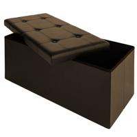 Monzana Zitbank - 80cm - met - opslagruimte - in - Bruin - thumbnail