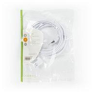 Voedingskabel | Eurostekker - IEC-320-C7 | 3,0 m | Wit - thumbnail