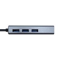 Hub USB Aisens A106-0401 Grijs (1 Stuks) - thumbnail