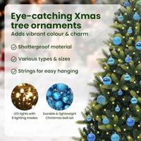 Kunstkerstboom met scharnier 150 LEDs Groen 150 cm PVC en PE - thumbnail