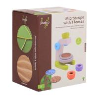 Joueco houten microscoop met 3 lenzen, 7dlg. - thumbnail