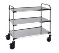 Serveerwagen met 3 plateaus 870x570x950mm - thumbnail