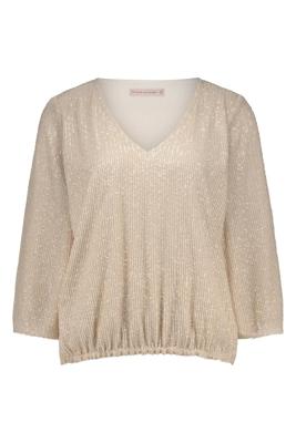 Studio Anneloes Victoria Sequins Top 12199 T-shirt Lange Mouw 1400 Kit