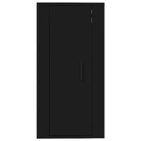 Tv-wandmeubel 40x34,5x80 cm zwart - thumbnail